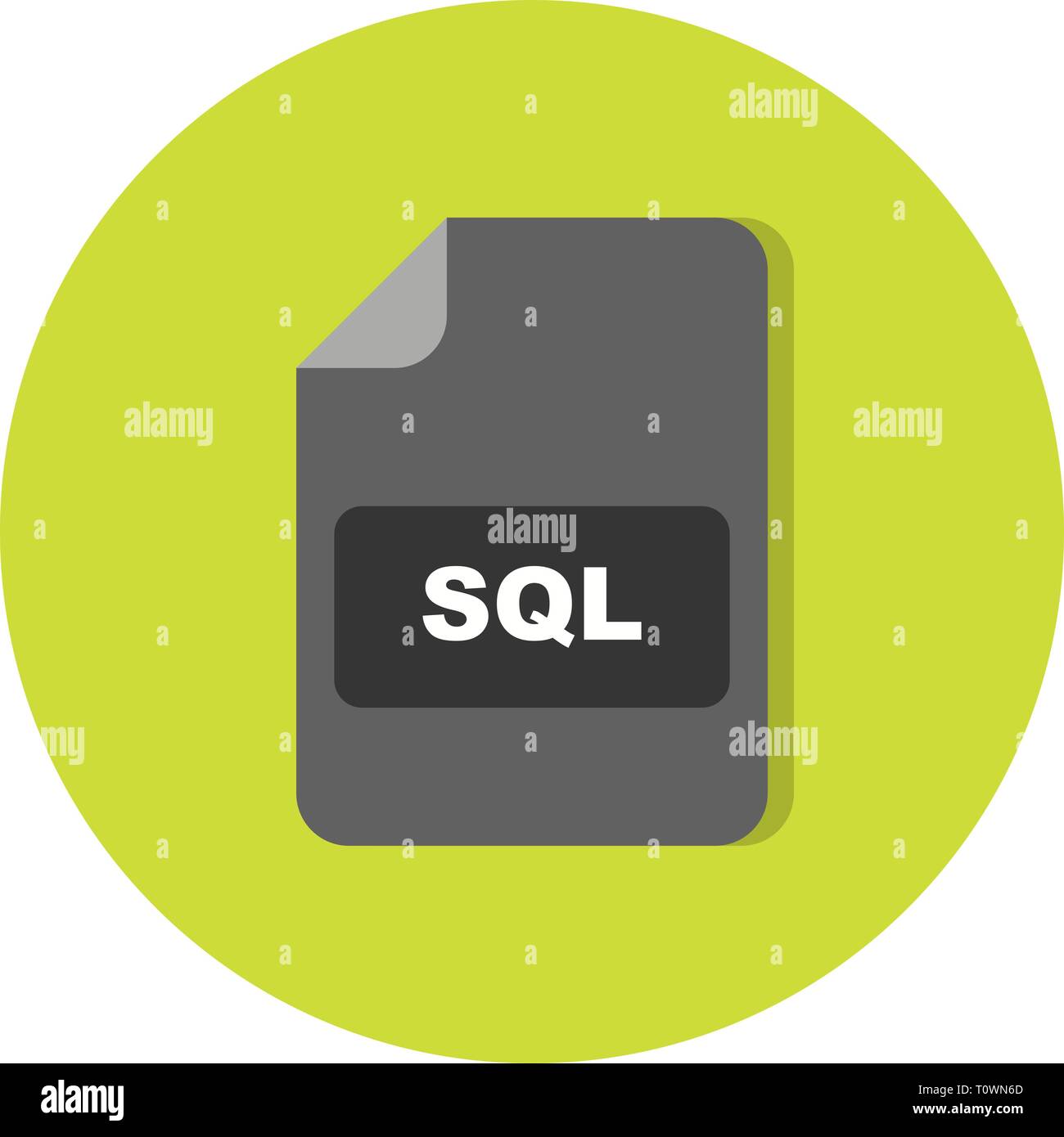 Illustration SQL Icon Stock Photo - Alamy