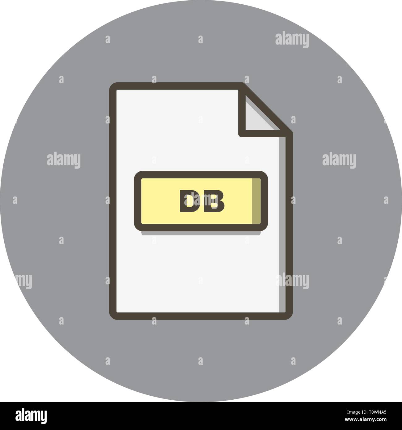Illustration Db Icon Stock Photo Alamy