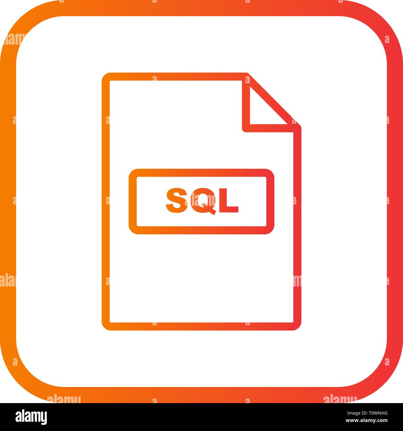 Illustration SQL Icon Stock Photo - Alamy