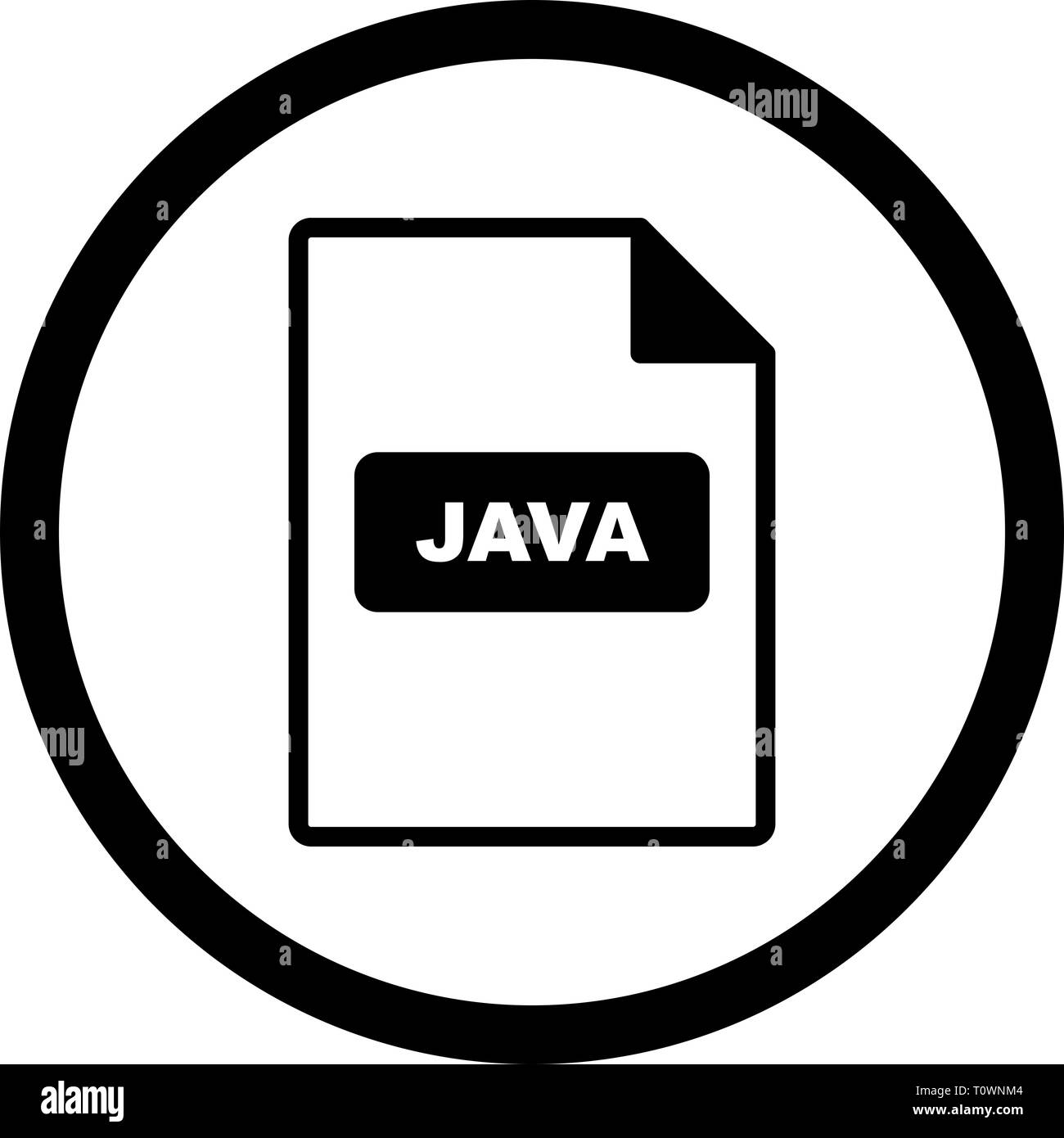 Illustration JAVA Icon Stock Photo - Alamy