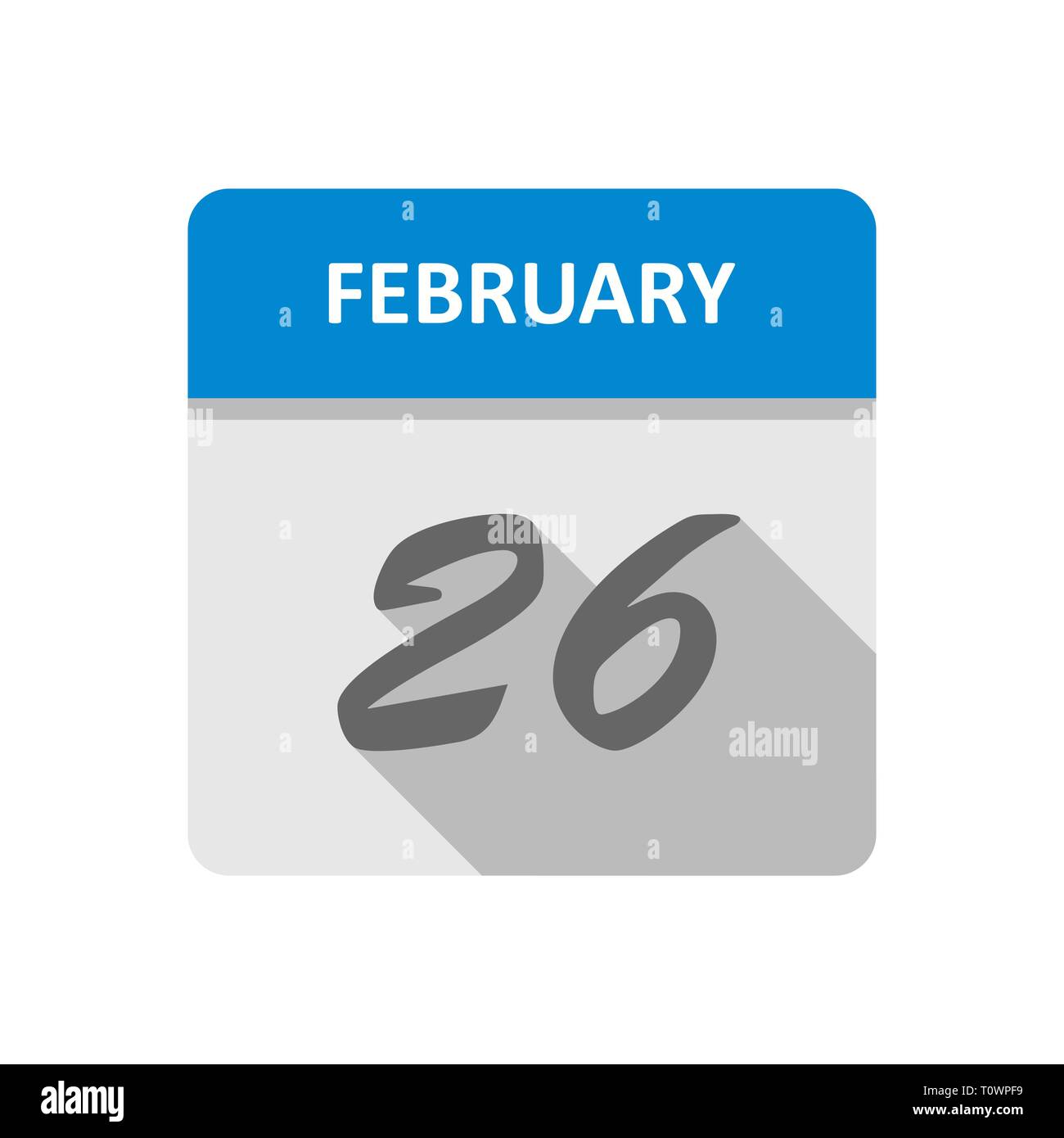 26-february-icon-cut-out-stock-images-pictures-alamy