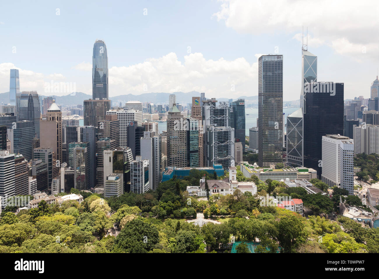 view of Hong Kong Island, Hong Kong Stock Photo