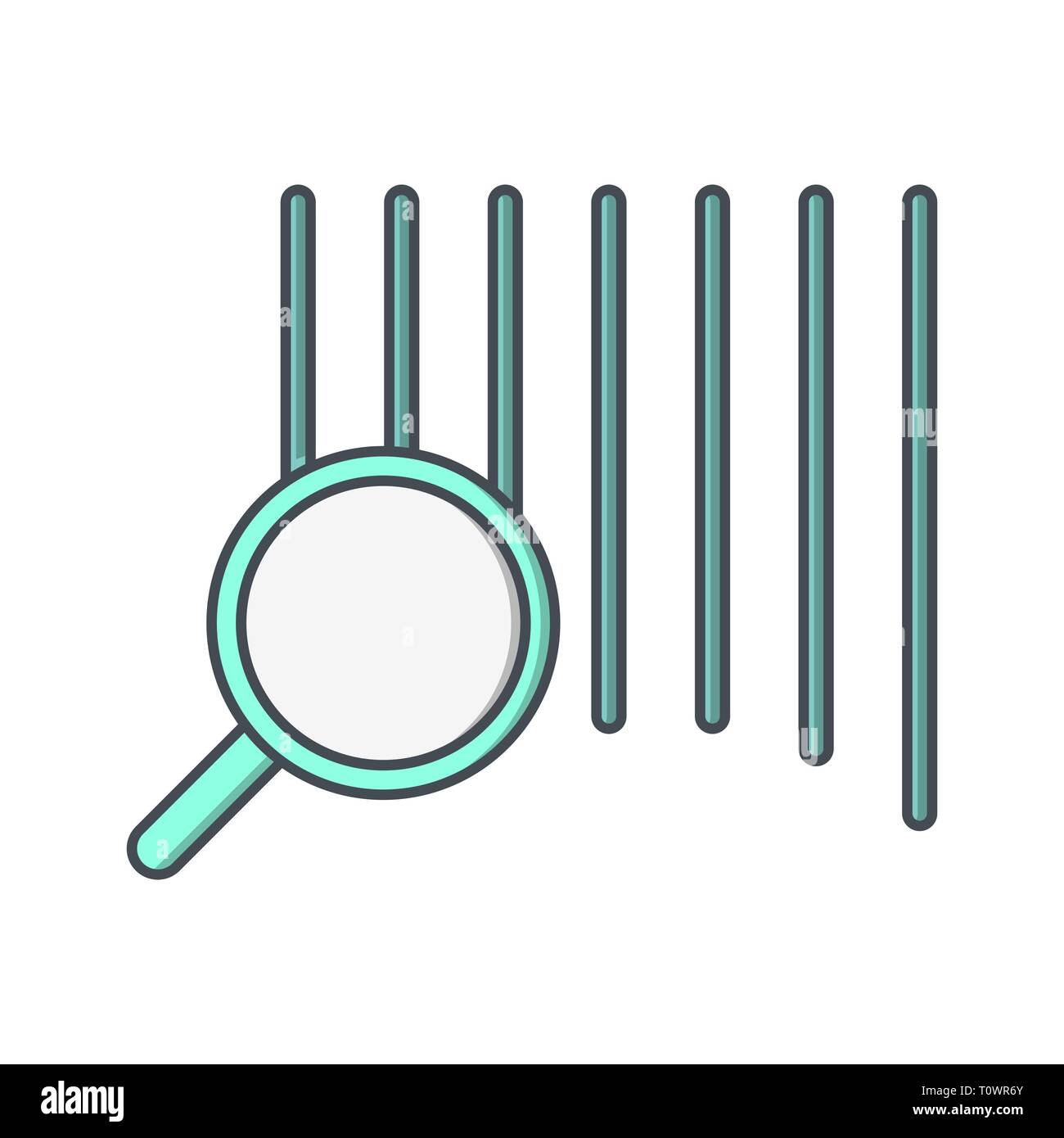 Illustration Find Product Icon Stock Photo - Alamy