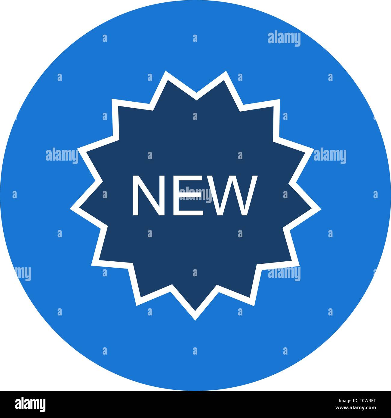 Illustration New Icon Stock Photo - Alamy