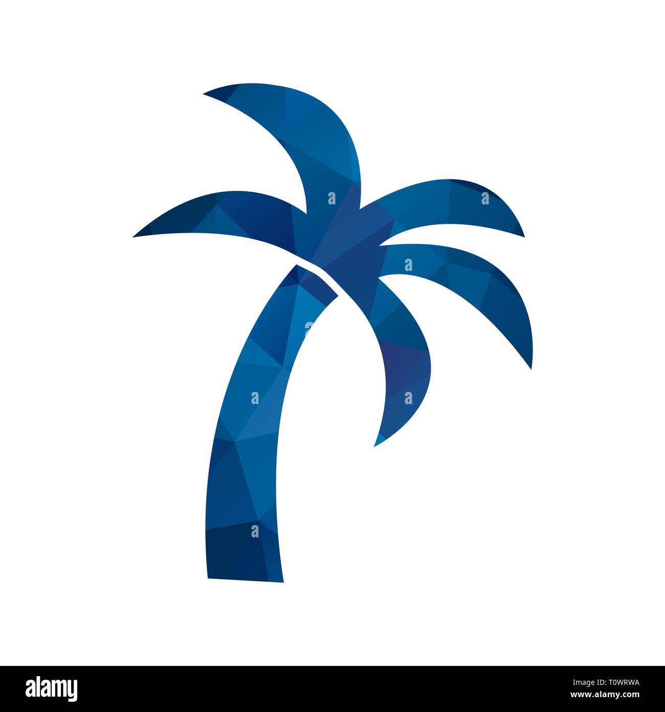 Illustration Palm Tree Icon Stock Photo - Alamy