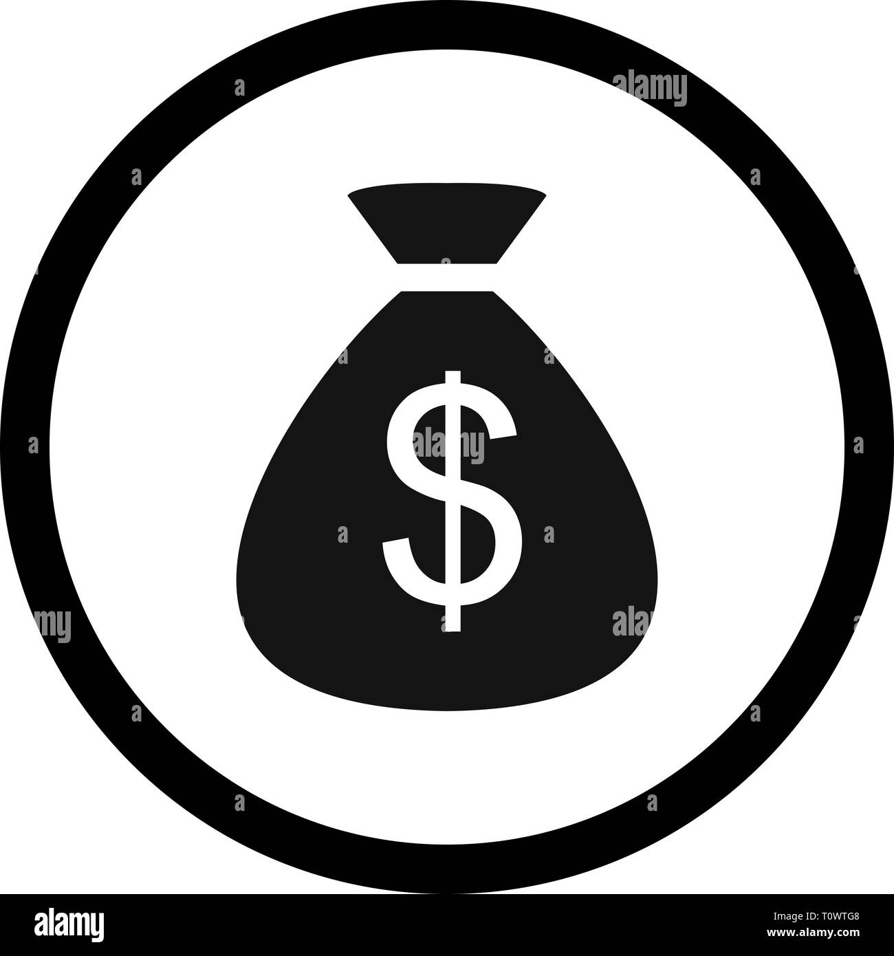 Illustration Sack Icon Stock Photo - Alamy