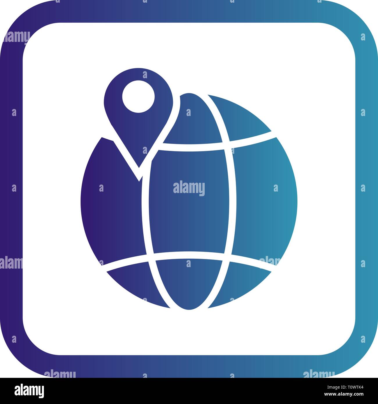 Illustration Globe Icon Stock Photo - Alamy