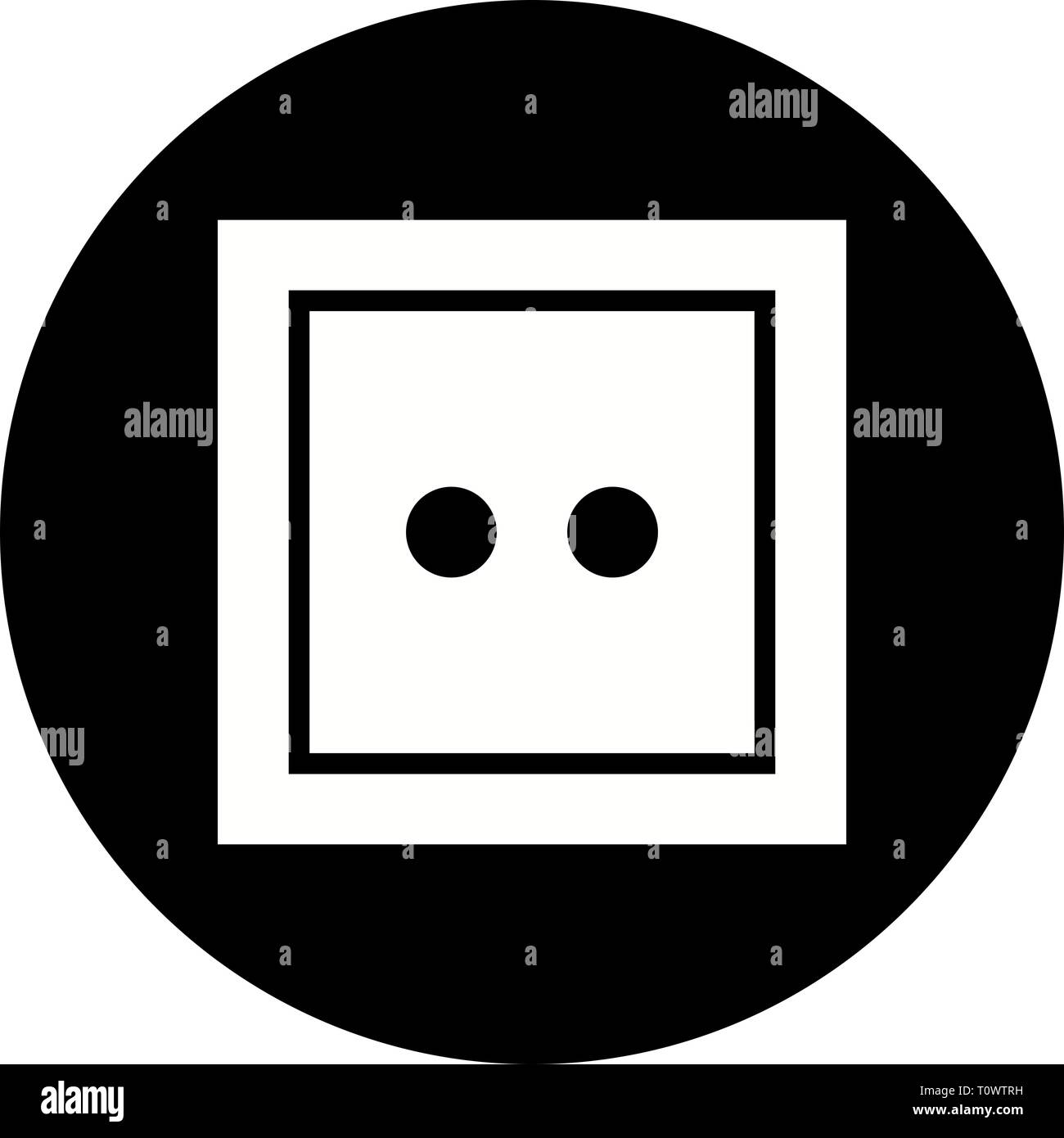 Illustration Socket Icon Stock Photo - Alamy