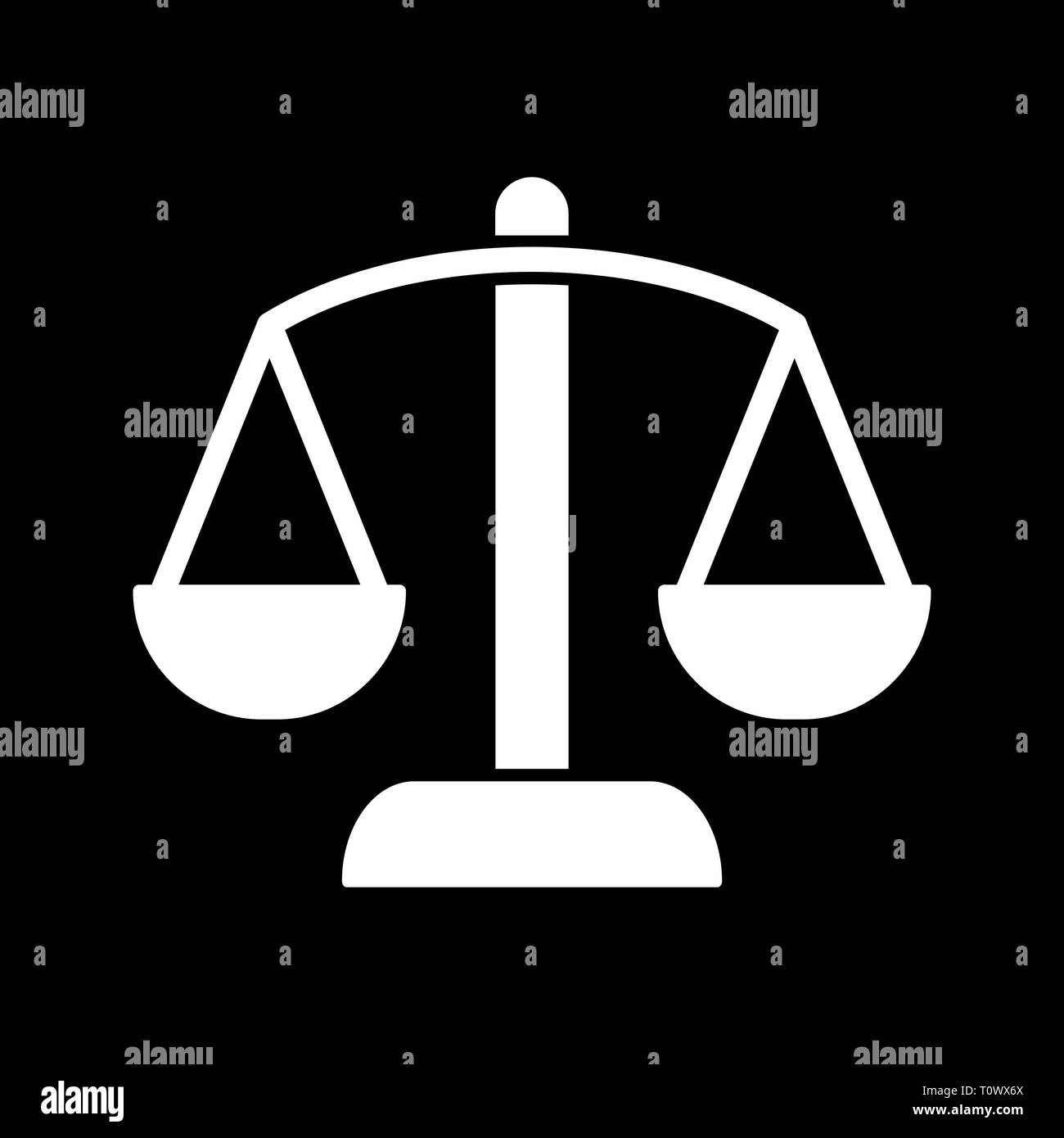 Illustration Balance Icon Stock Photo - Alamy