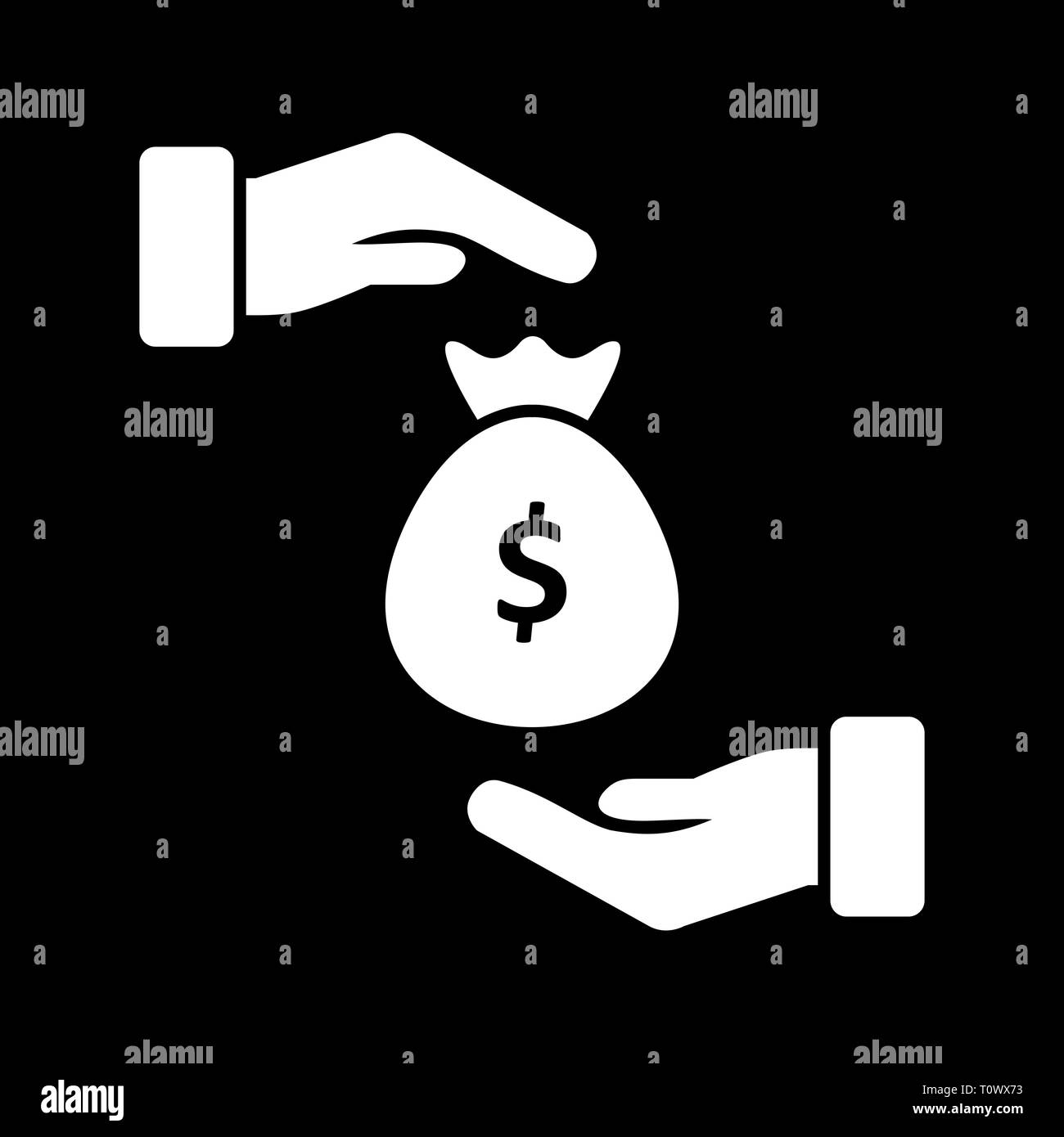 Illustration Bribe Icon Stock Photo - Alamy