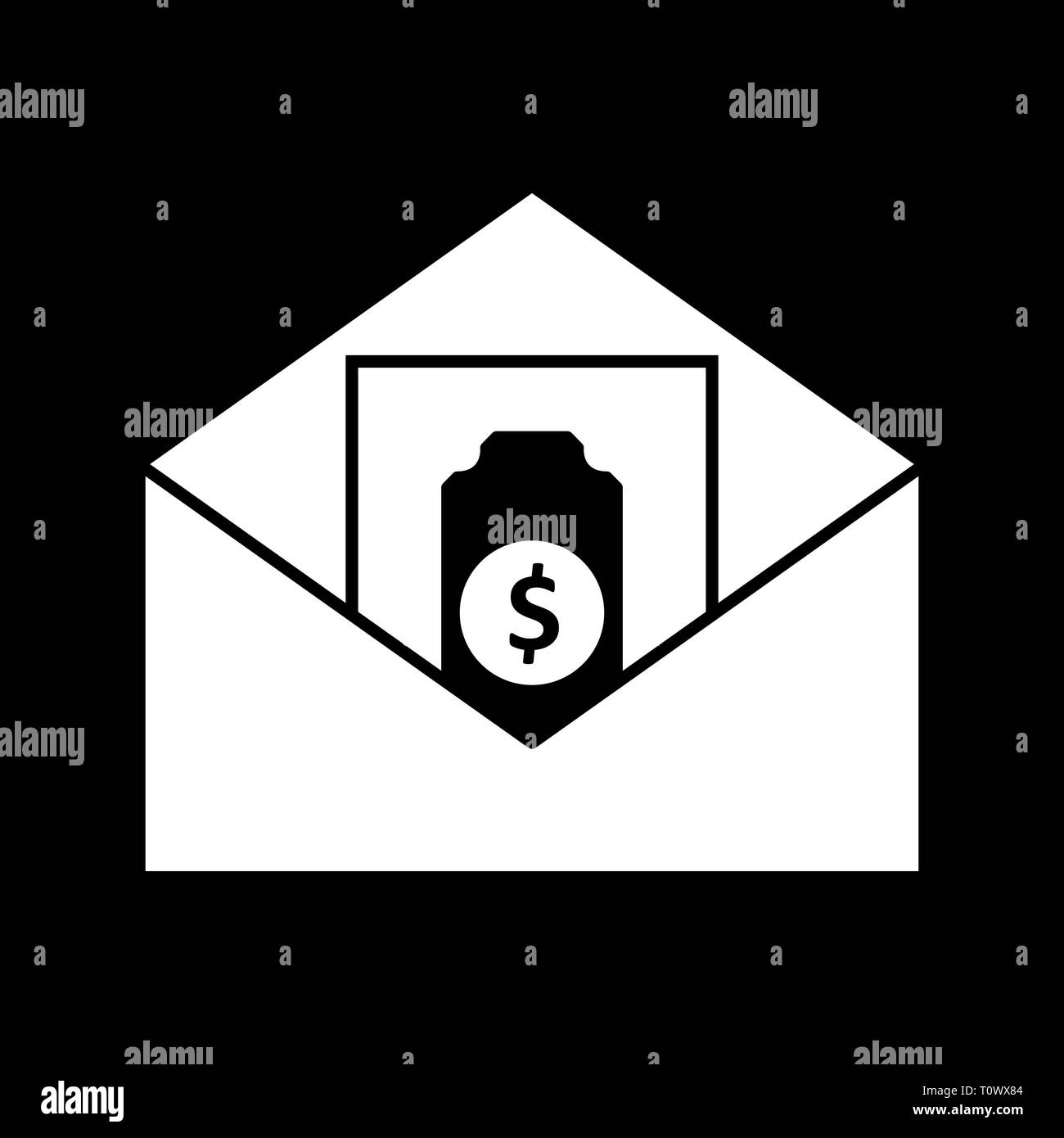 Illustration Sending Money Icon Stock Photo - Alamy