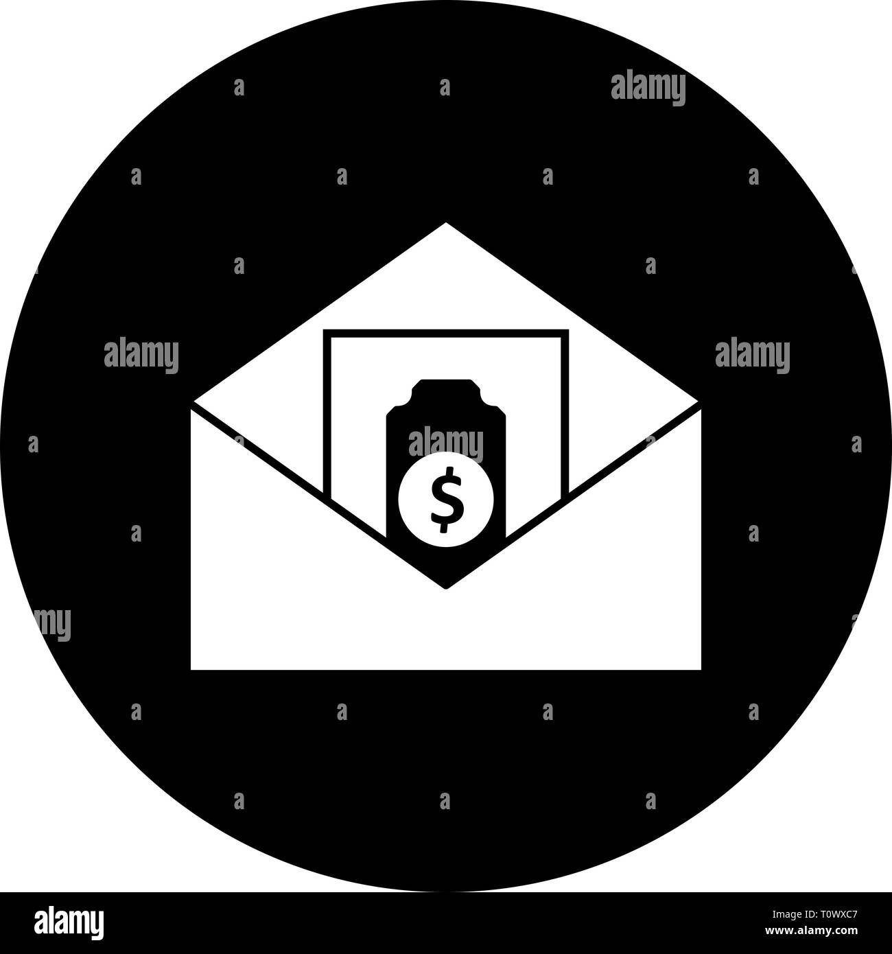 Illustration Sending Money Icon Stock Photo - Alamy