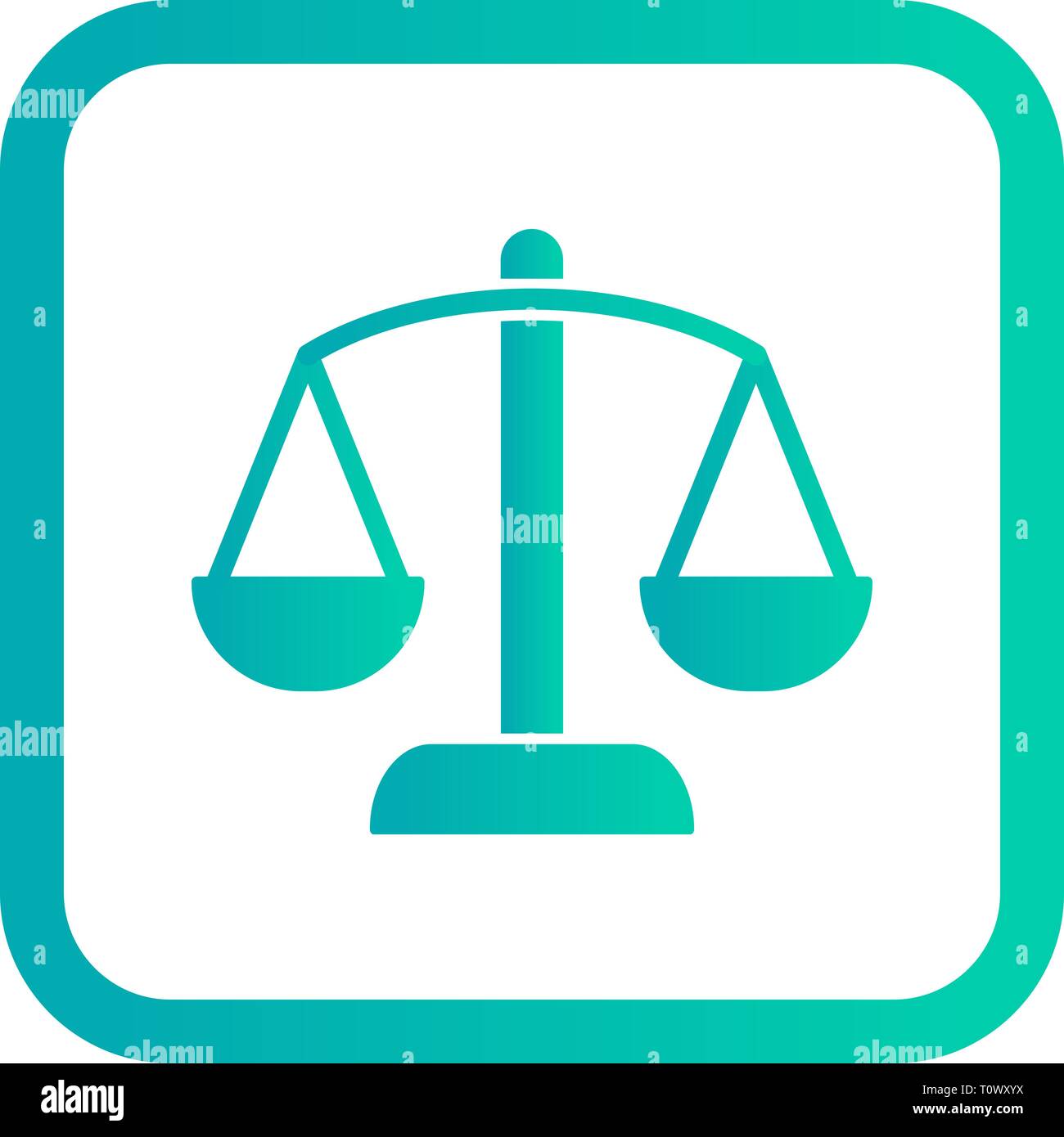 Illustration Balance Icon Stock Photo - Alamy