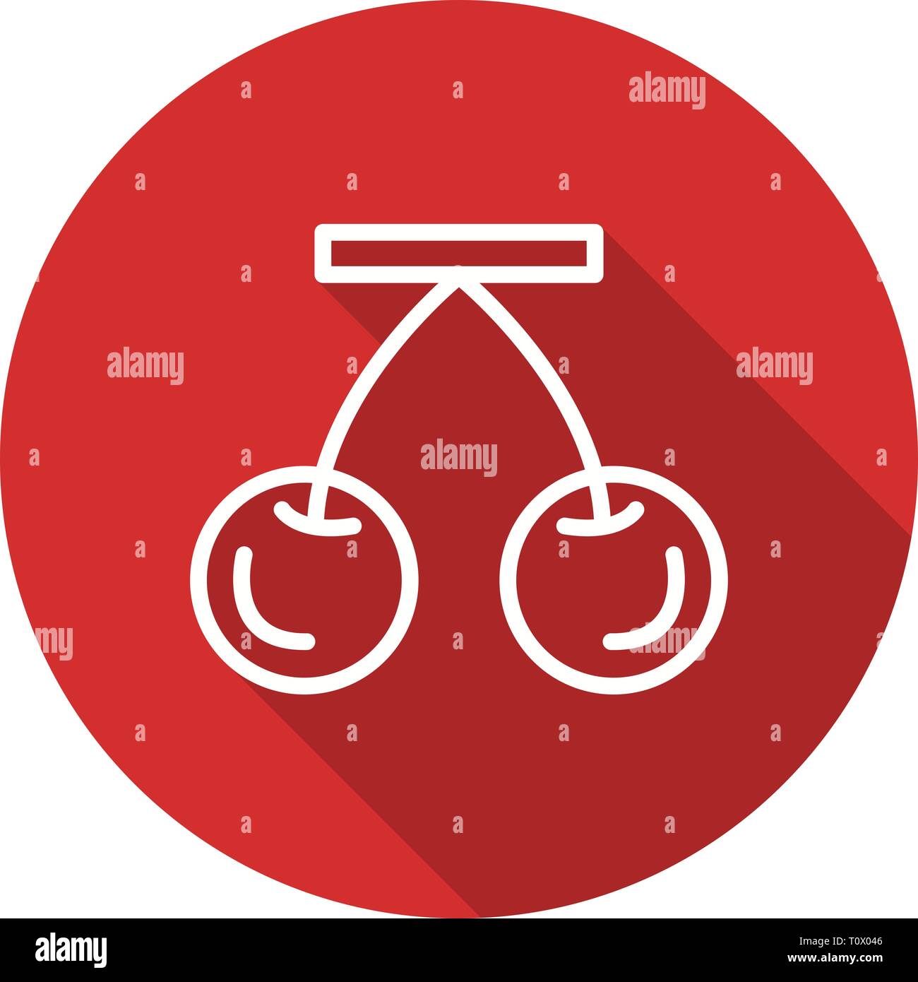 Illustration Cherry Icon Stock Photo - Alamy