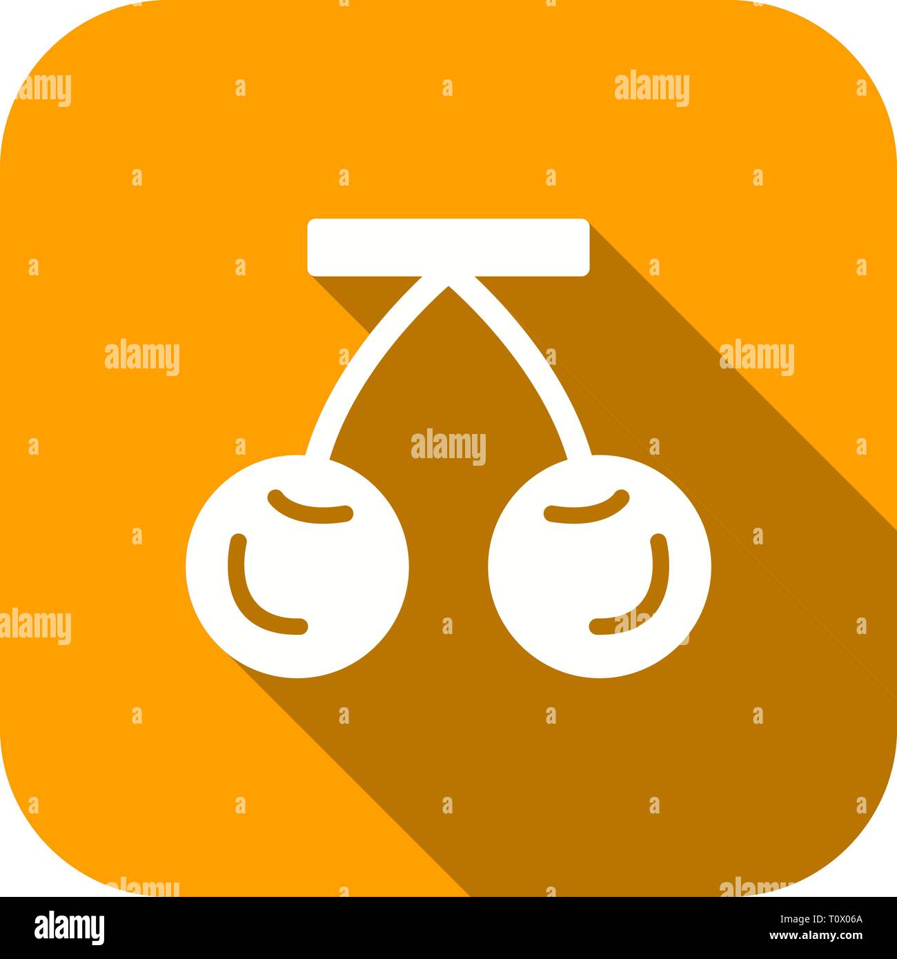Illustration Cherry Icon Stock Photo - Alamy