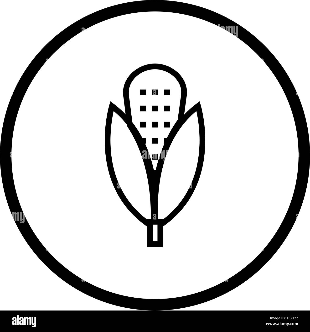 Illustration Corn Icon Stock Photo - Alamy