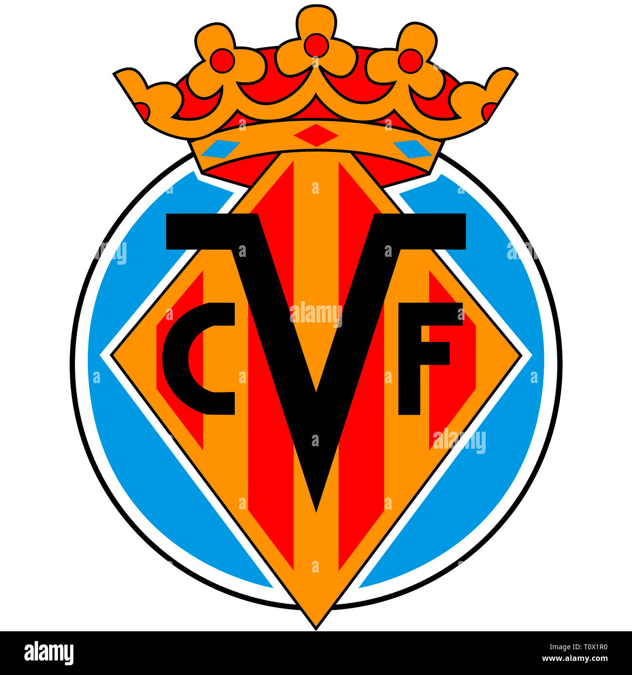 Logo of Spanish football team Villarreal CF - Spain Stock Photo - Alamy