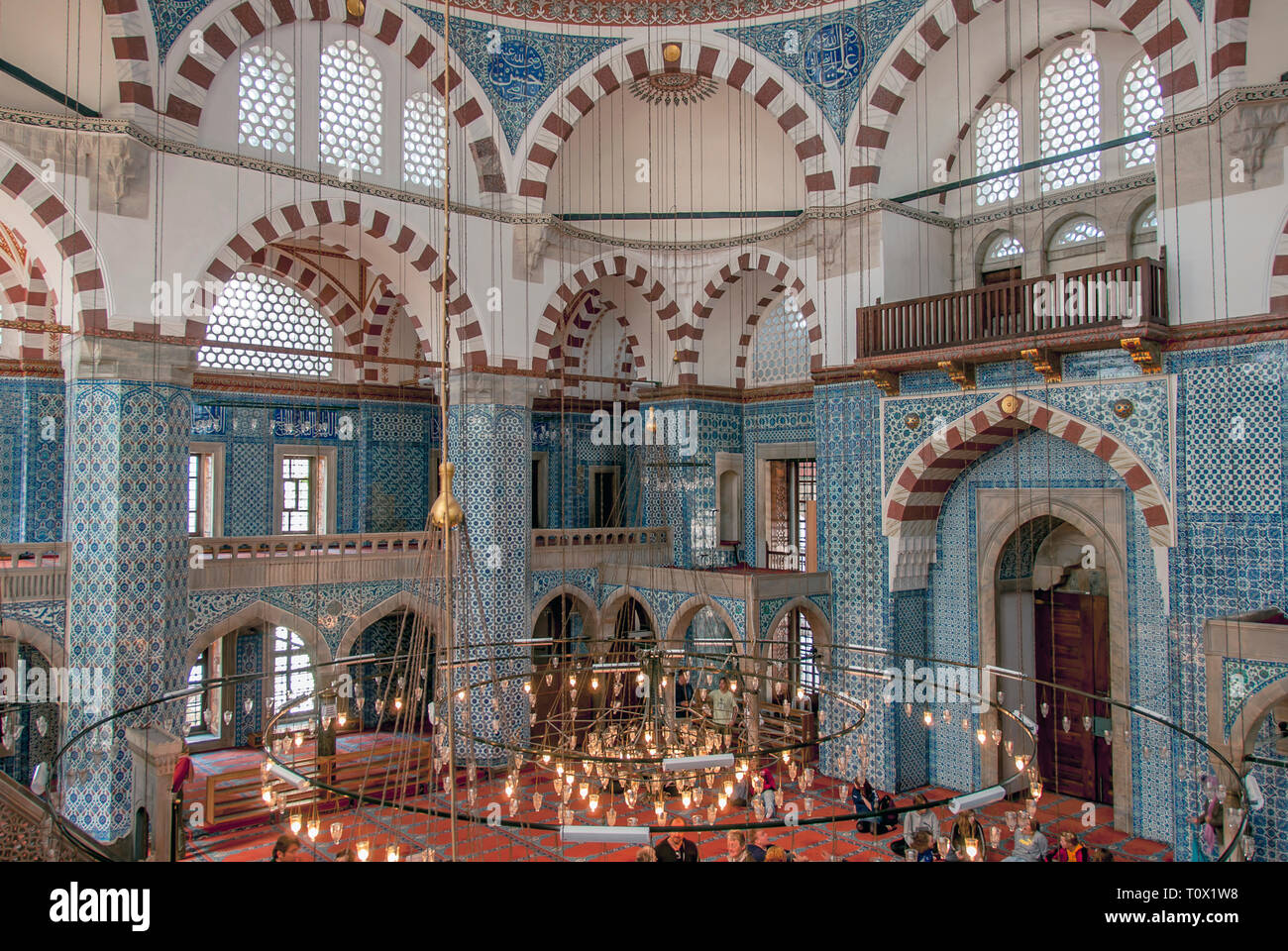 istanbul turkey 25 april 2006 rustem pasha mosque is an ottoman mosque in the eminonu district of istanbul stock photo alamy