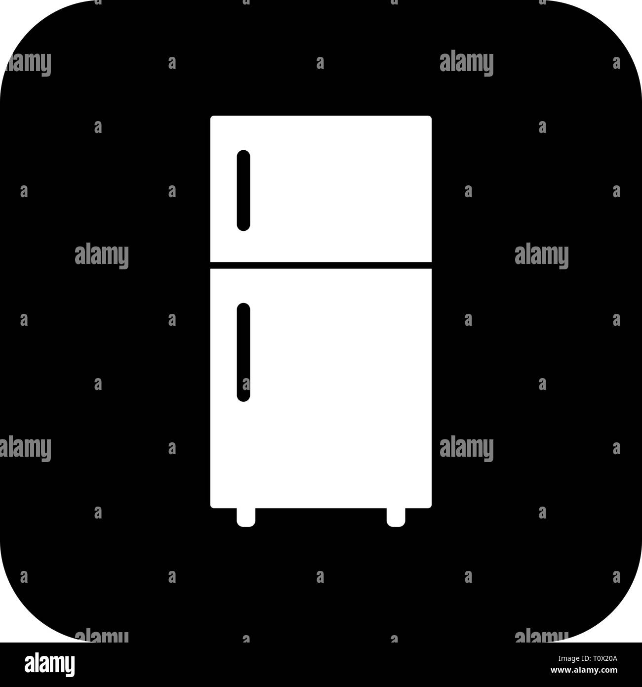 Illustration Fridge Icon Stock Photo - Alamy