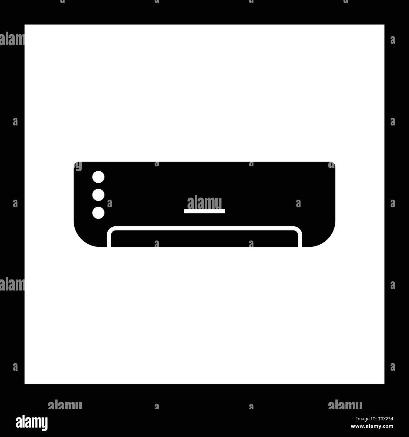 Illustration AC Icon Stock Photo - Alamy