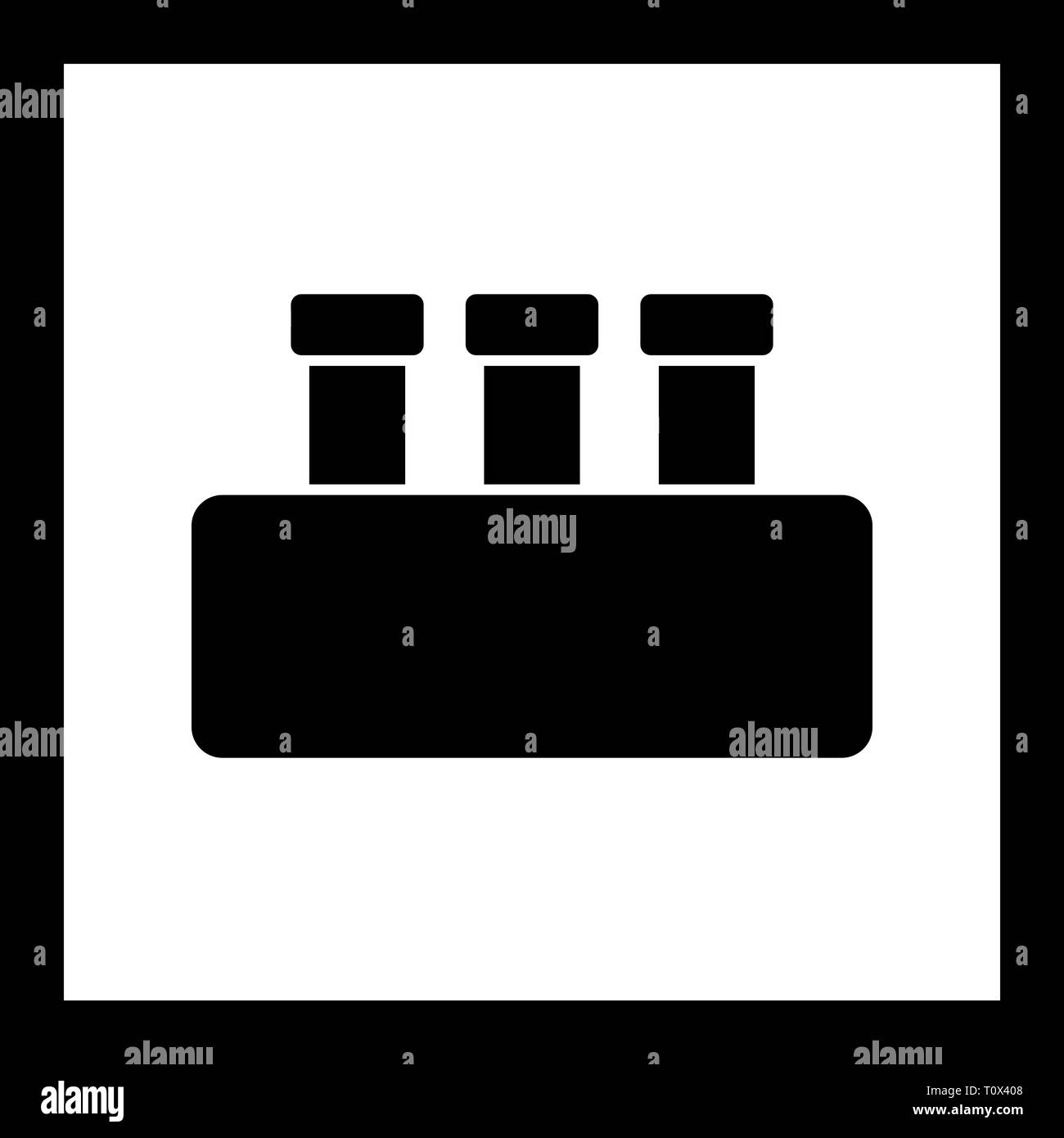 Illustration Chemistry Set Icon Stock Photo - Alamy