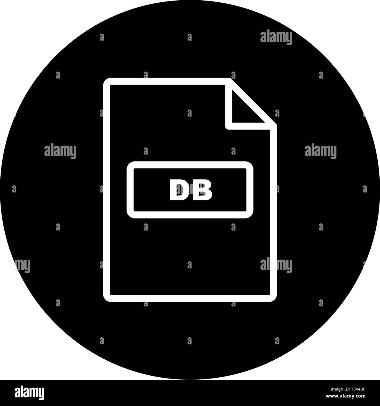 Illustration DB Icon Stock Photo - Alamy