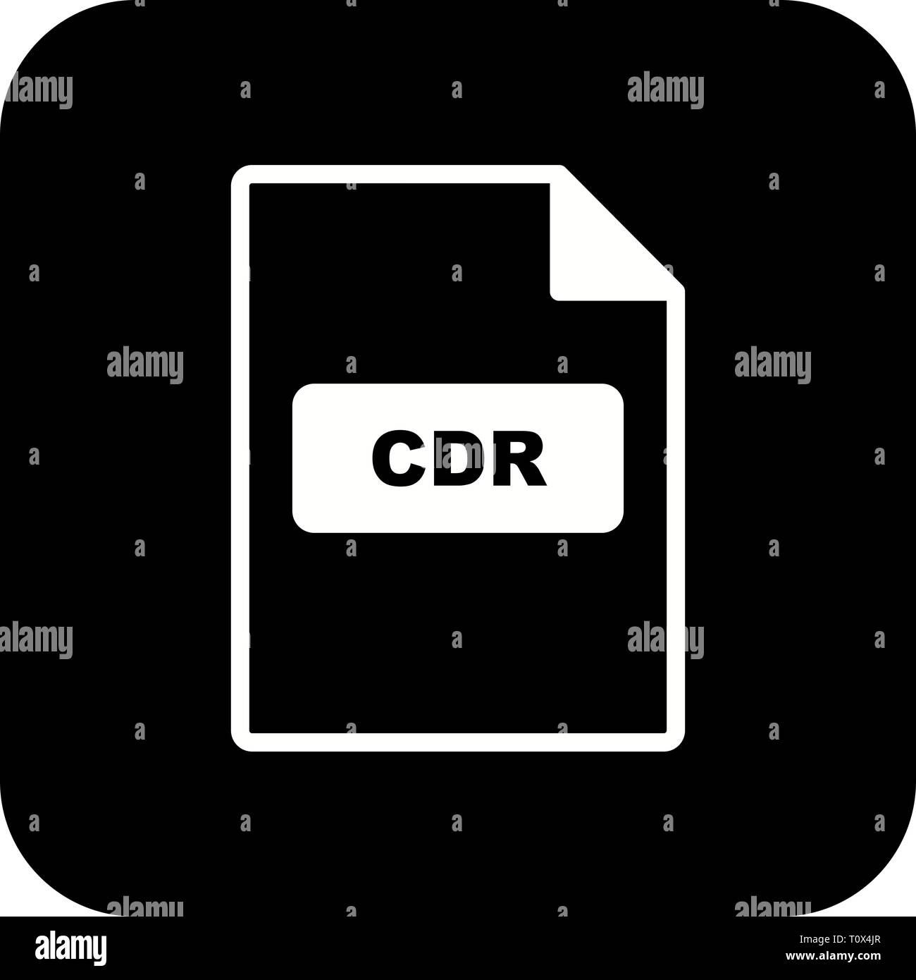 Illustration CDR Icon Stock Photo - Alamy