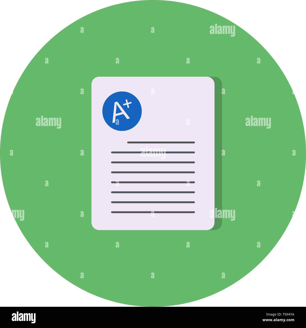 Illustration A+ Grade Icon Stock Photo - Alamy