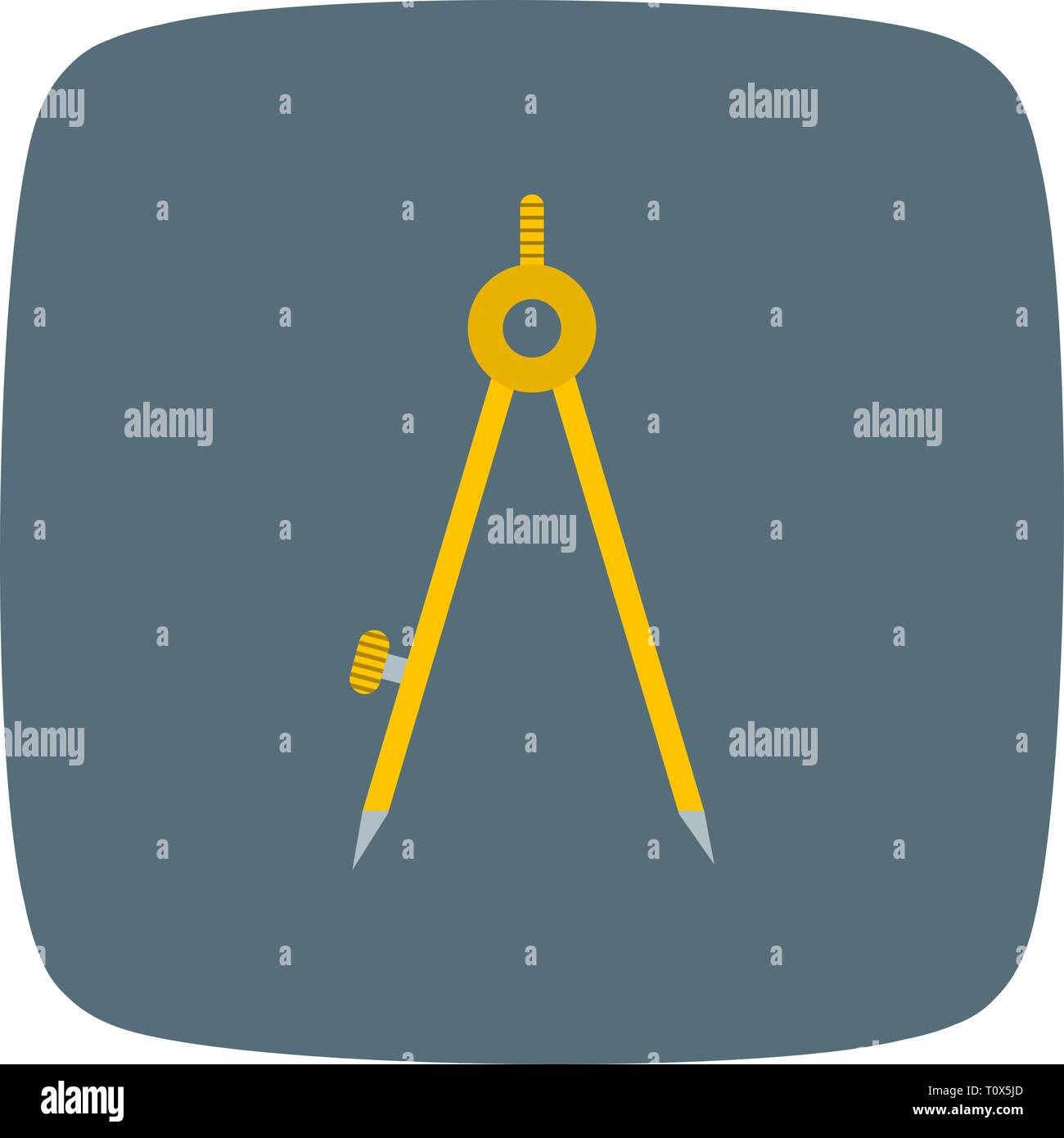 Illustration Compass Icon Stock Photo - Alamy
