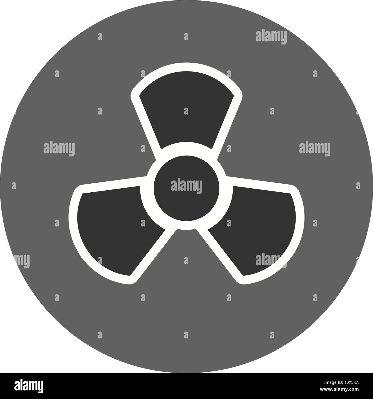 Illustration Radiation Icon Stock Photo - Alamy