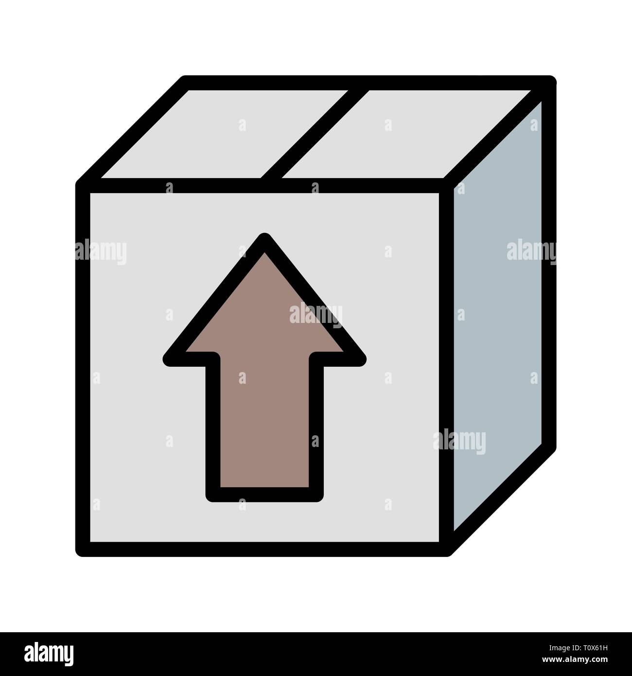 Illustration Package Icon Stock Photo - Alamy