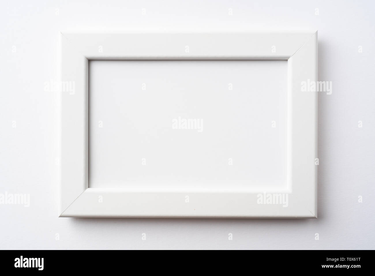 Design concept - white wood frame for mockup Stock Photo - Alamy