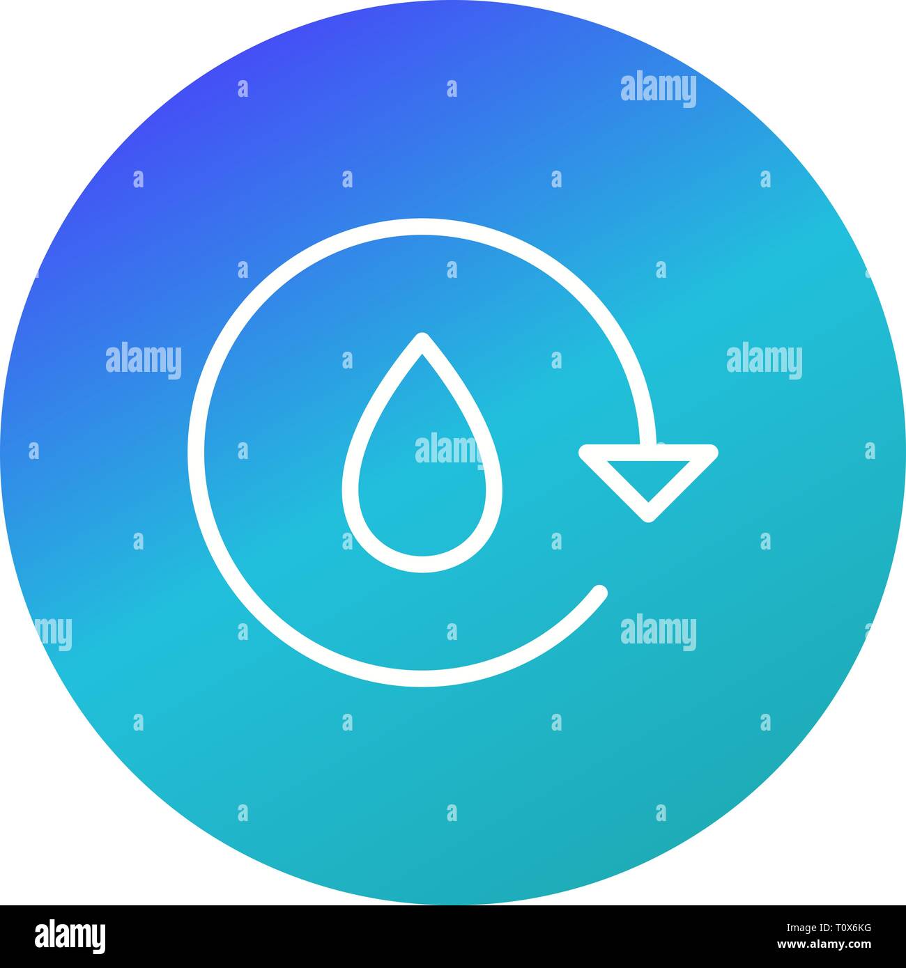 Illustration Water Recycle Icon Stock Photo Alamy