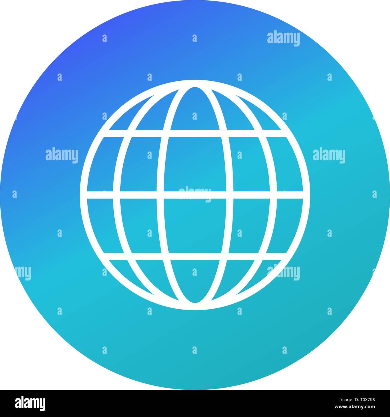 Illustration Globe Icon Stock Photo - Alamy