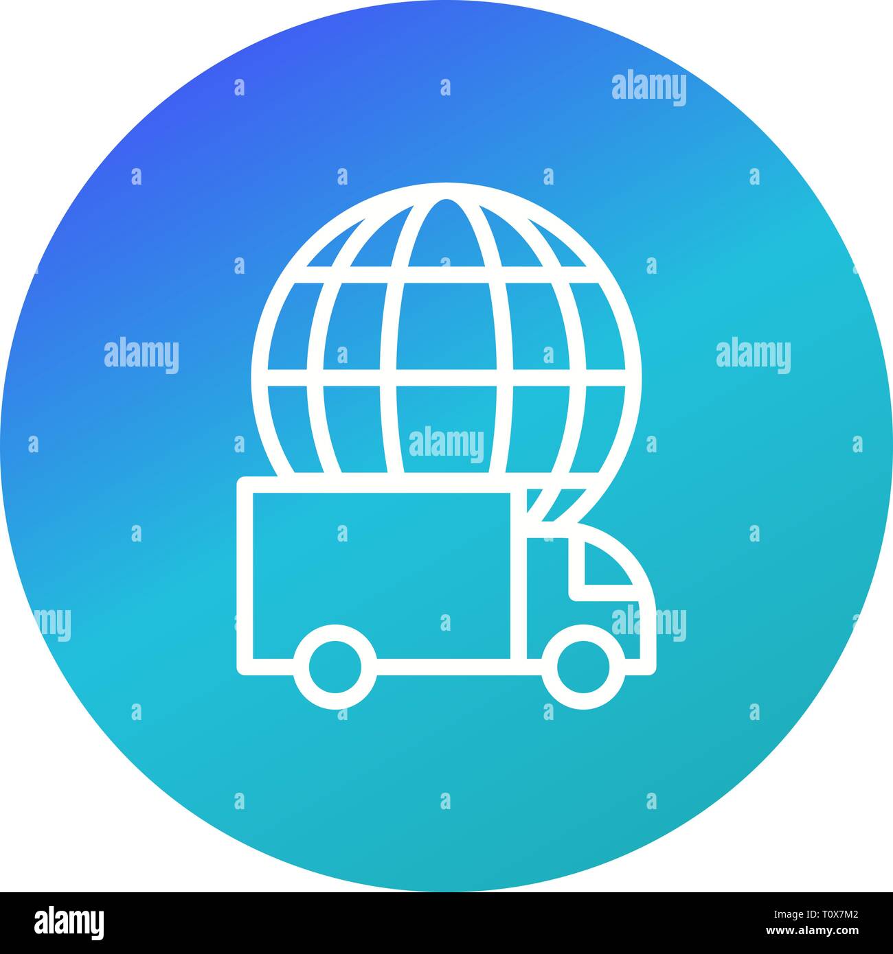 Illustration Global Delivery Icon Stock Photo Alamy