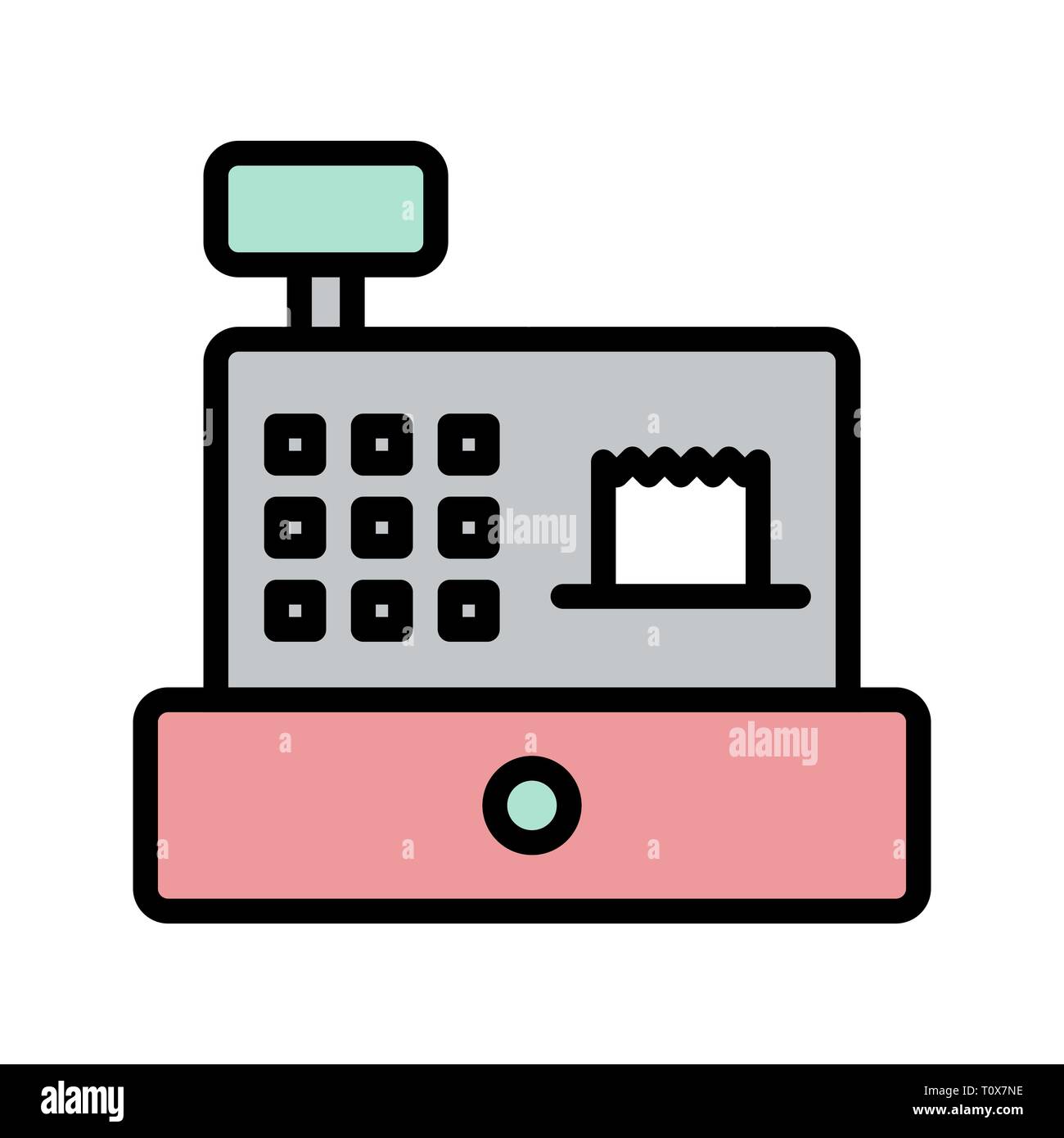 Illustration  Cash Counter Icon Stock Photo