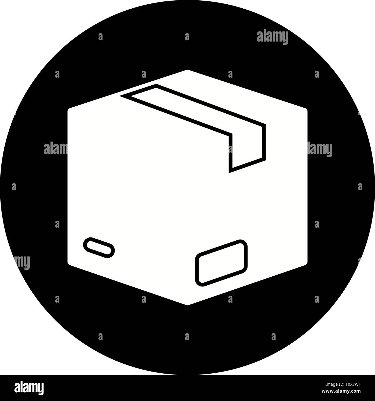 Illustration Package Icon Stock Photo - Alamy