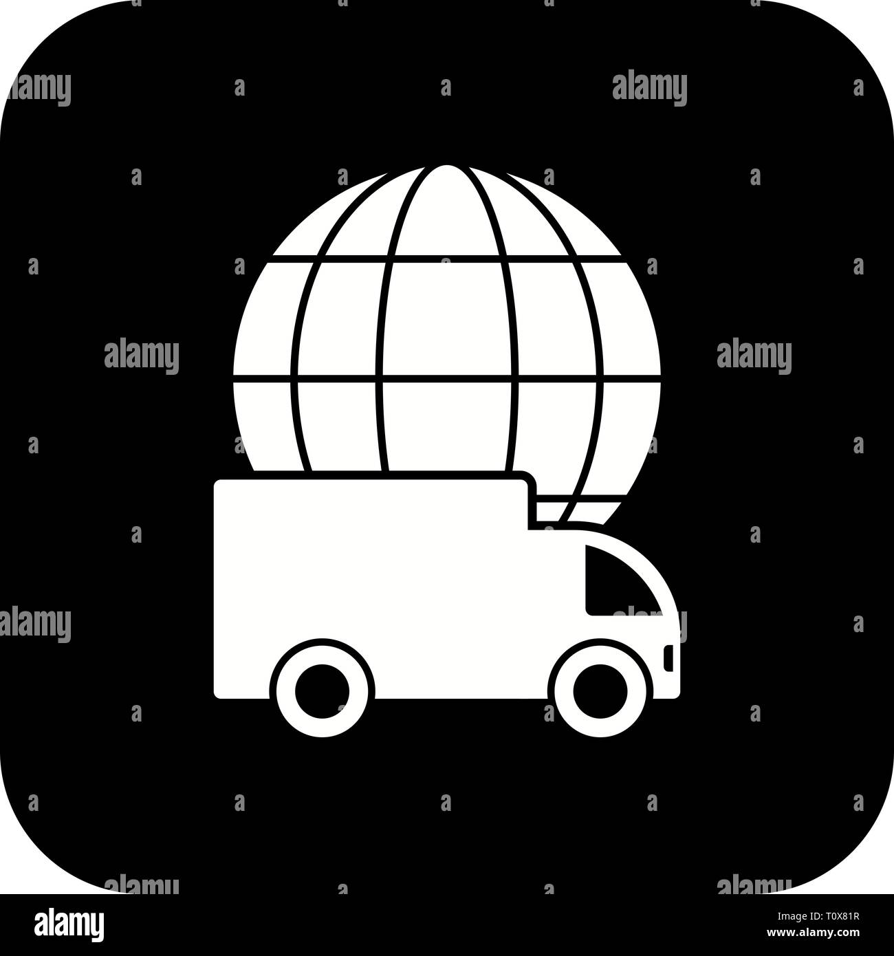 Illustration Global Delivery Icon Stock Photo Alamy