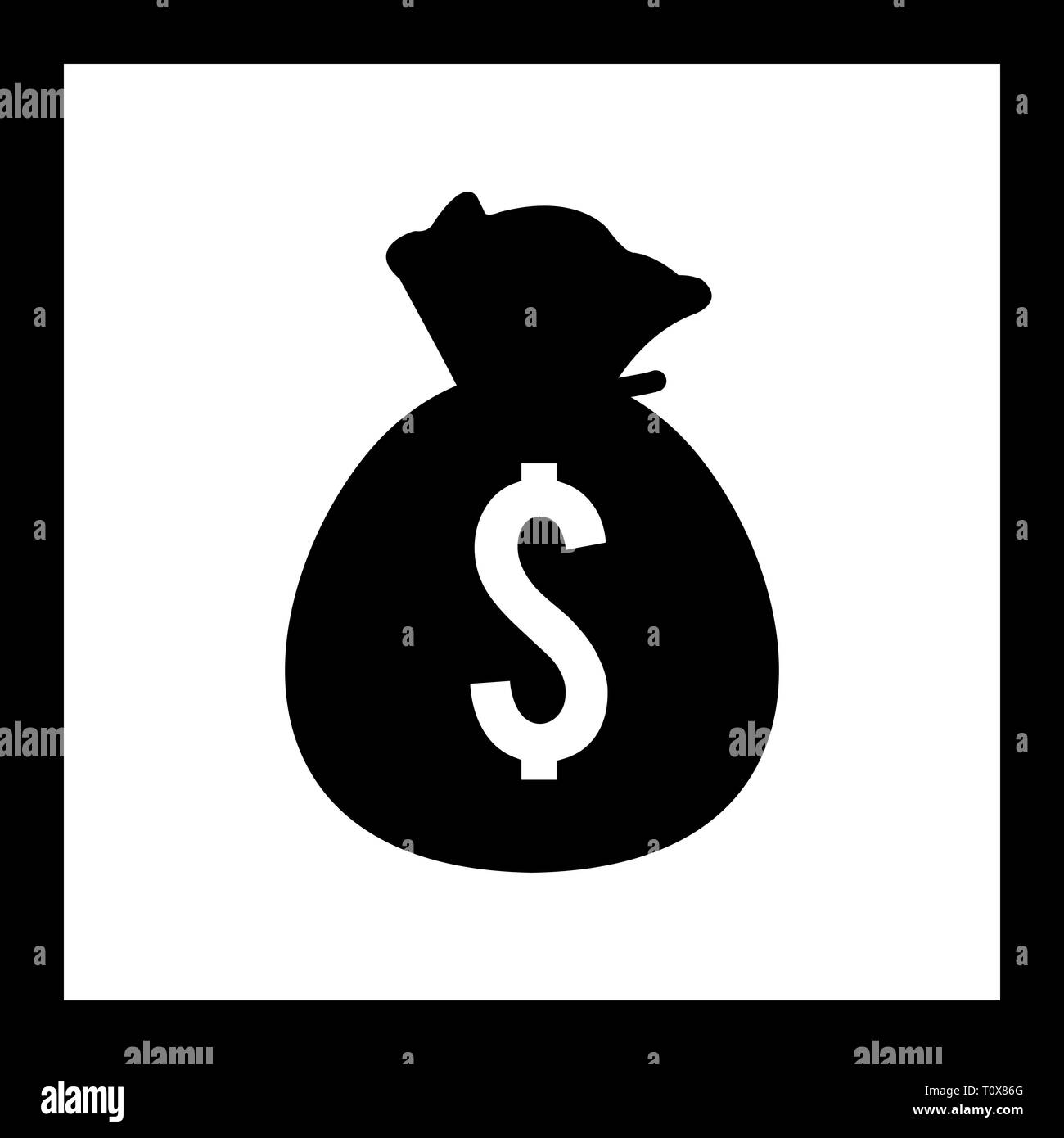 Illustration Sack Icon Stock Photo - Alamy