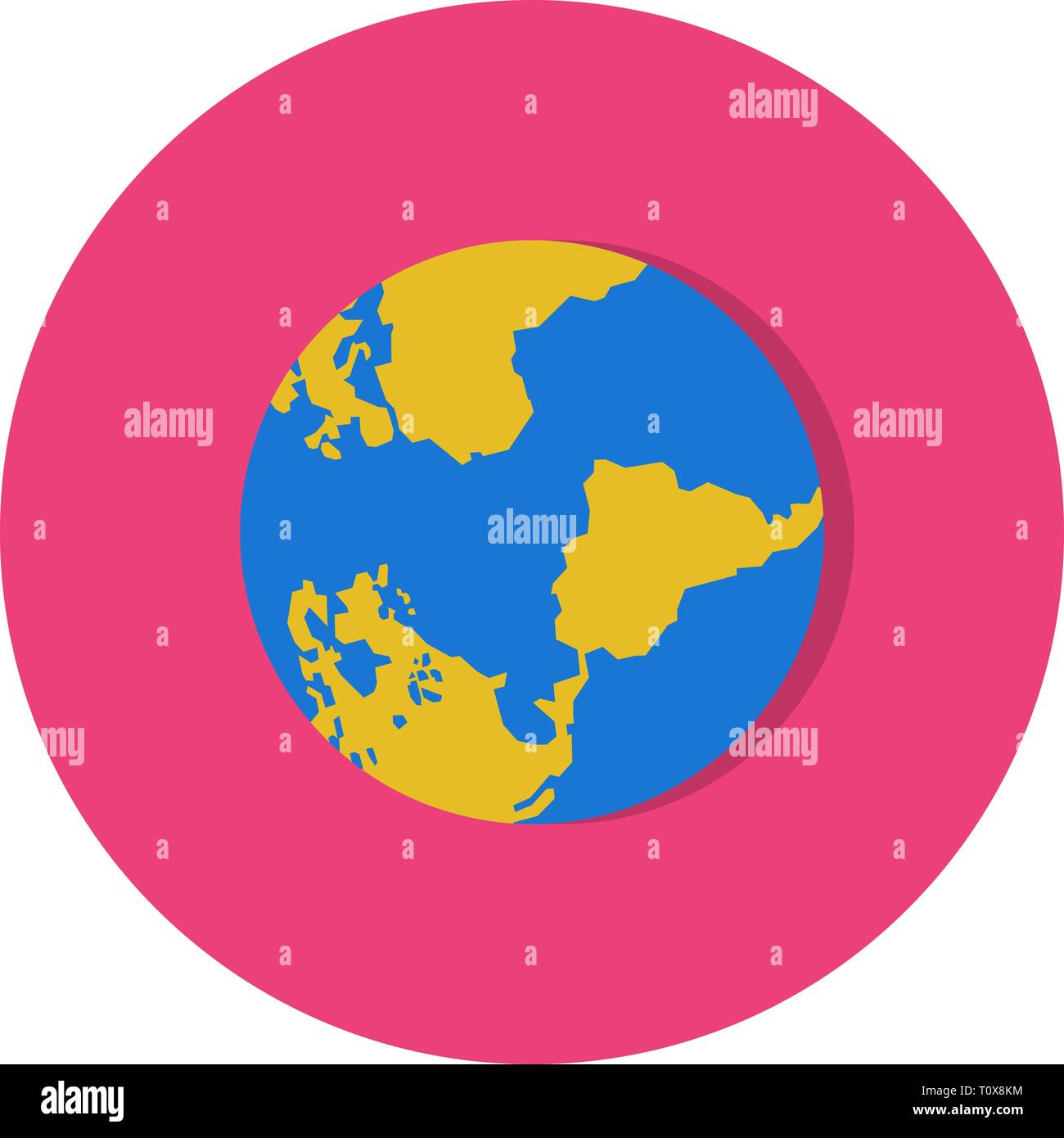 Illustration Globe Icon Stock Photo - Alamy