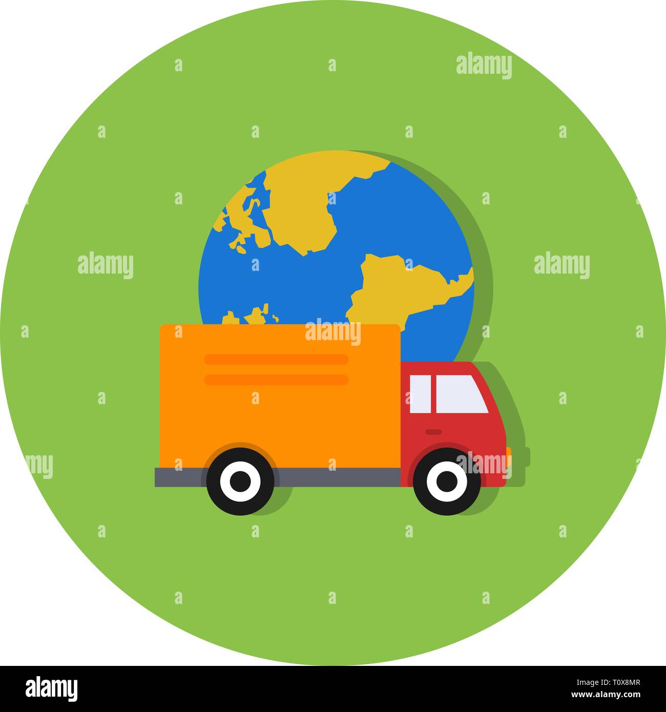 Illustration Global Delivery Icon Stock Photo Alamy