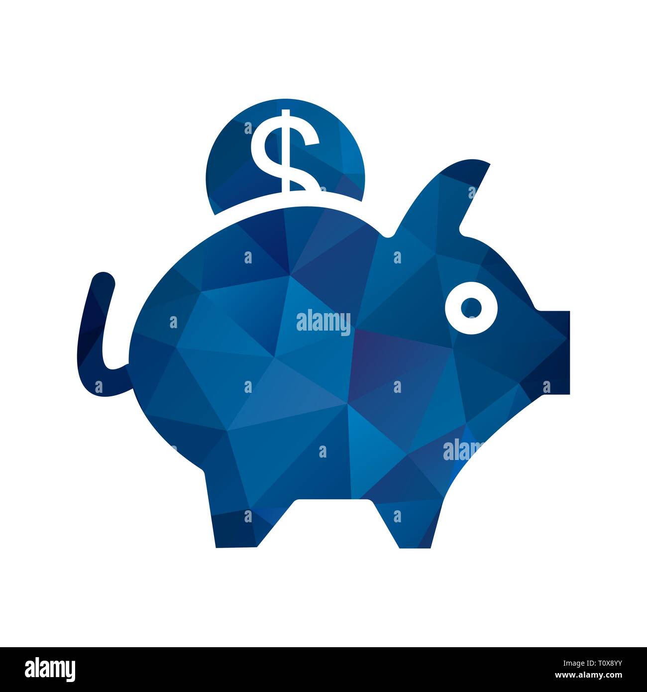 Illustration Piggy Bank Icon Stock Photo - Alamy