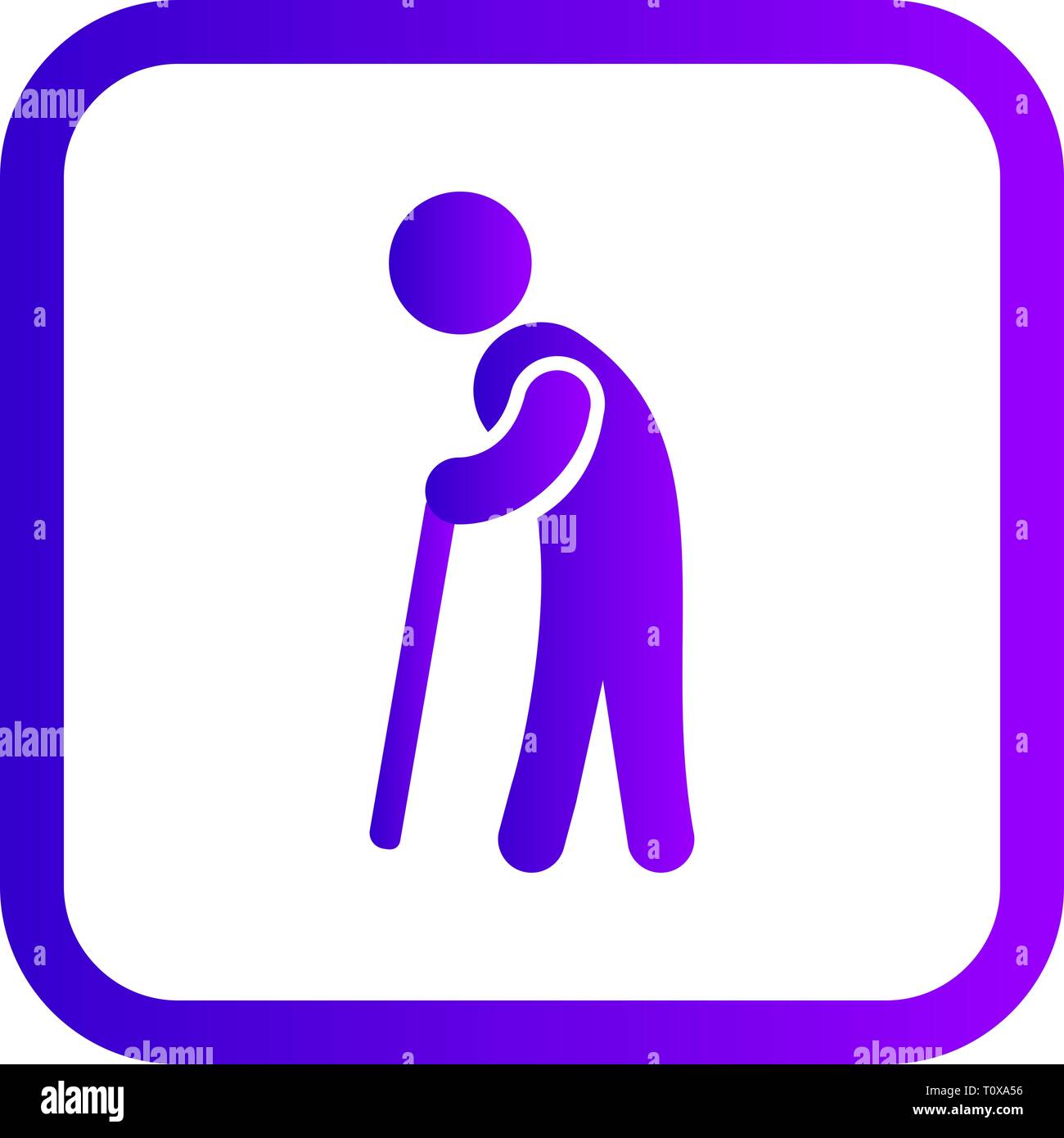 Illustration Retirement Icon Stock Photo - Alamy