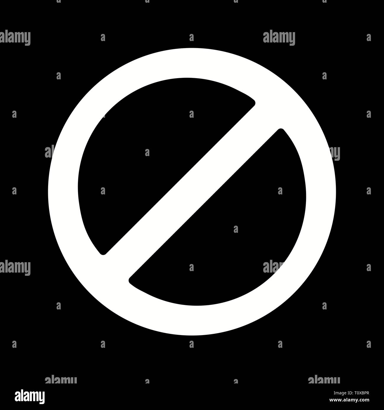 Illustration Forbidden Icon Stock Photo - Alamy