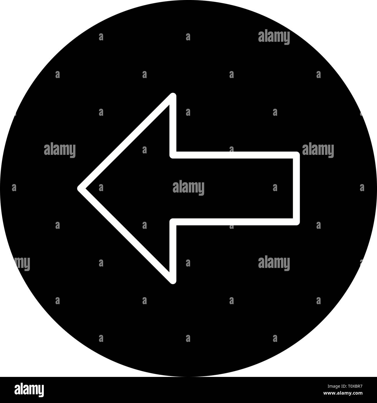 Illustration Left Icon Stock Photo - Alamy