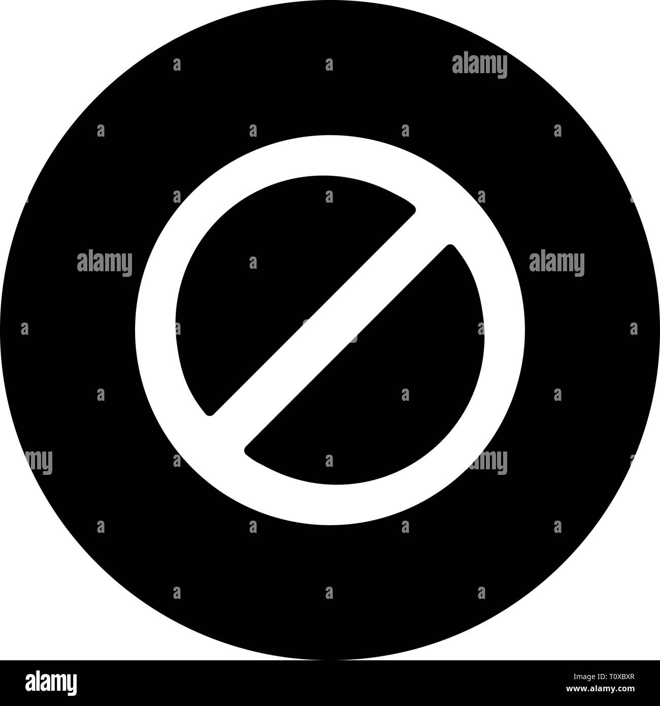 Illustration Forbidden Icon Stock Photo - Alamy