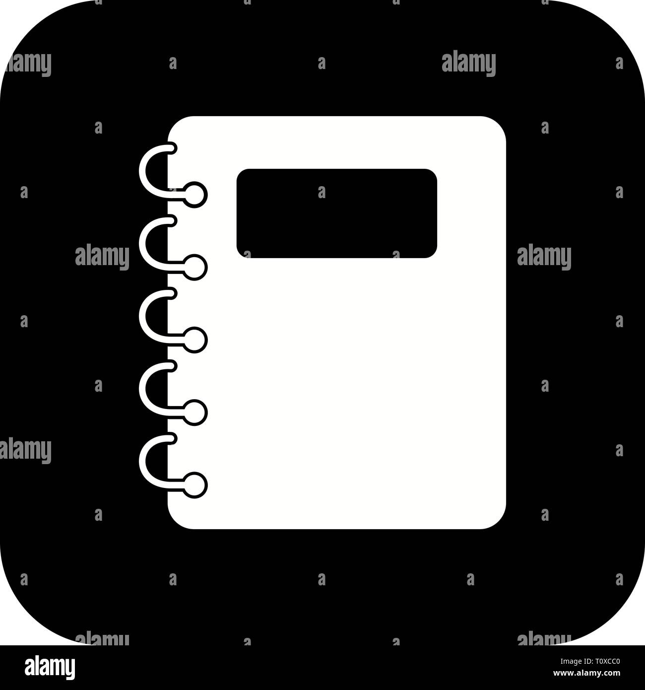 Illustration Notepad Icon Stock Photo Alamy
