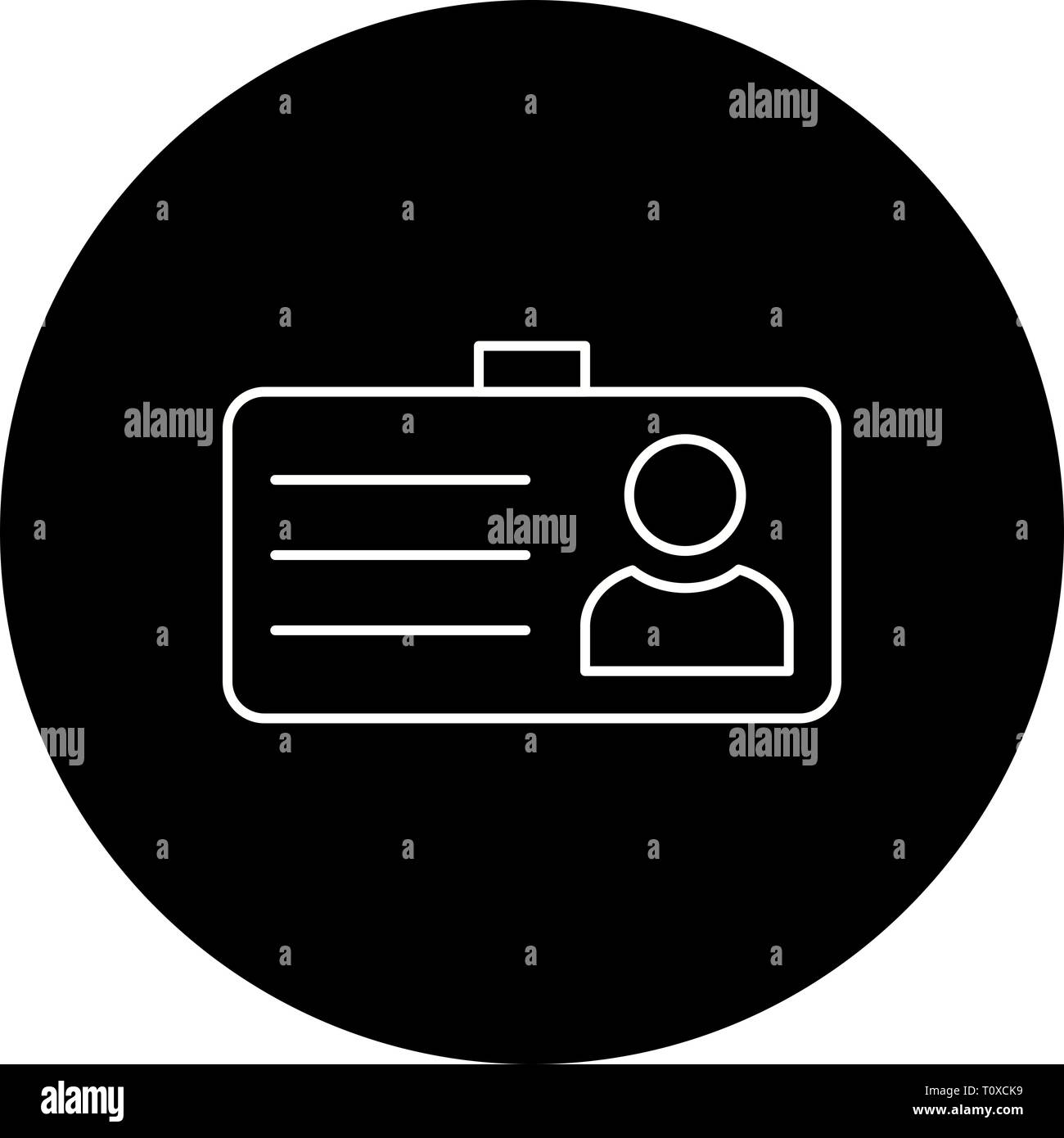 Illustration Student Card Icon Stock Photo - Alamy