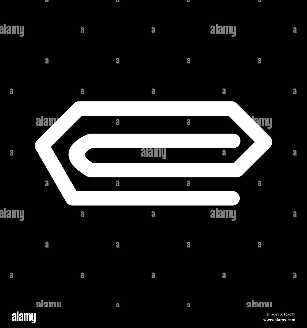 Illustration Pin icon Stock Photo - Alamy