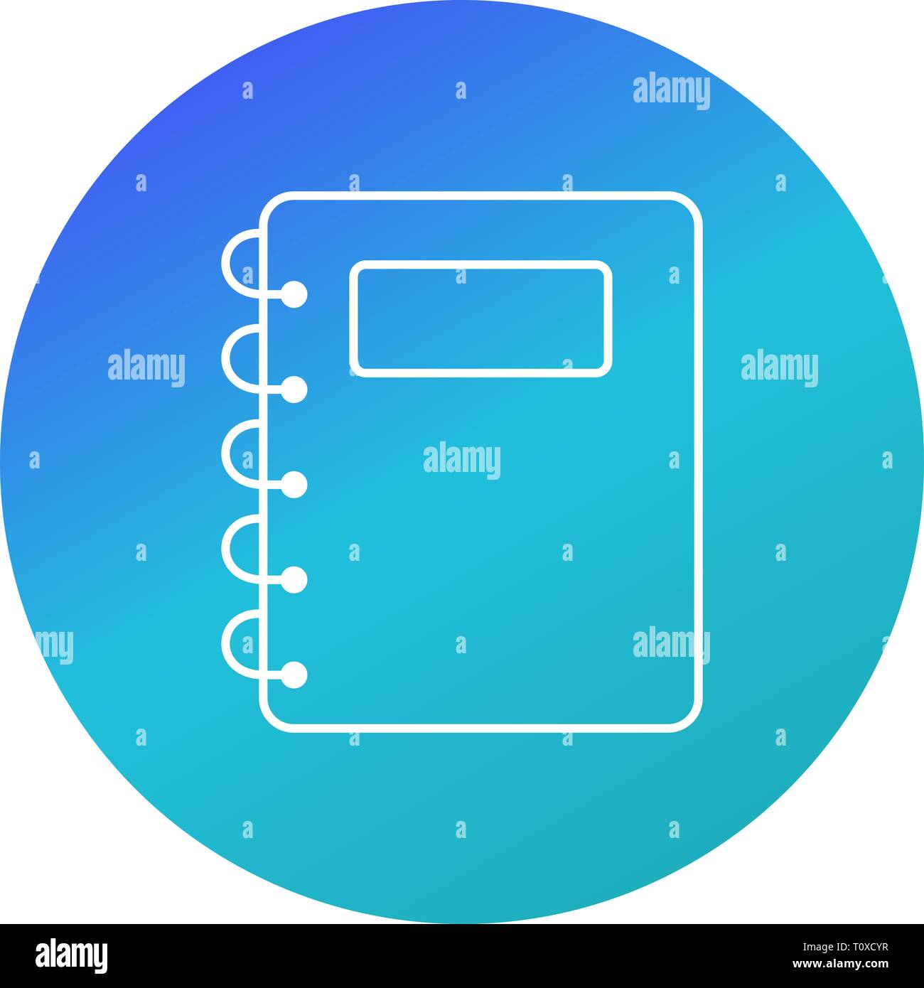 Illustration Notepad Icon Stock Photo Alamy